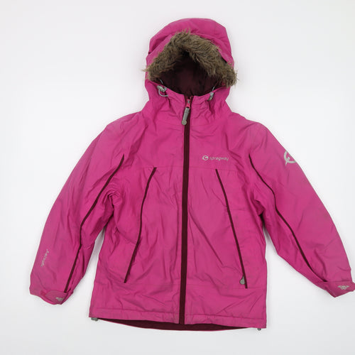 Sprayway Girls Pink Jacket Size 8-9 Years Zip