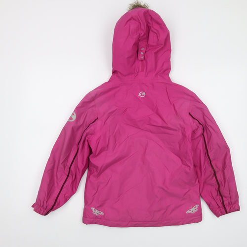 Sprayway Girls Pink Jacket Size 8-9 Years Zip