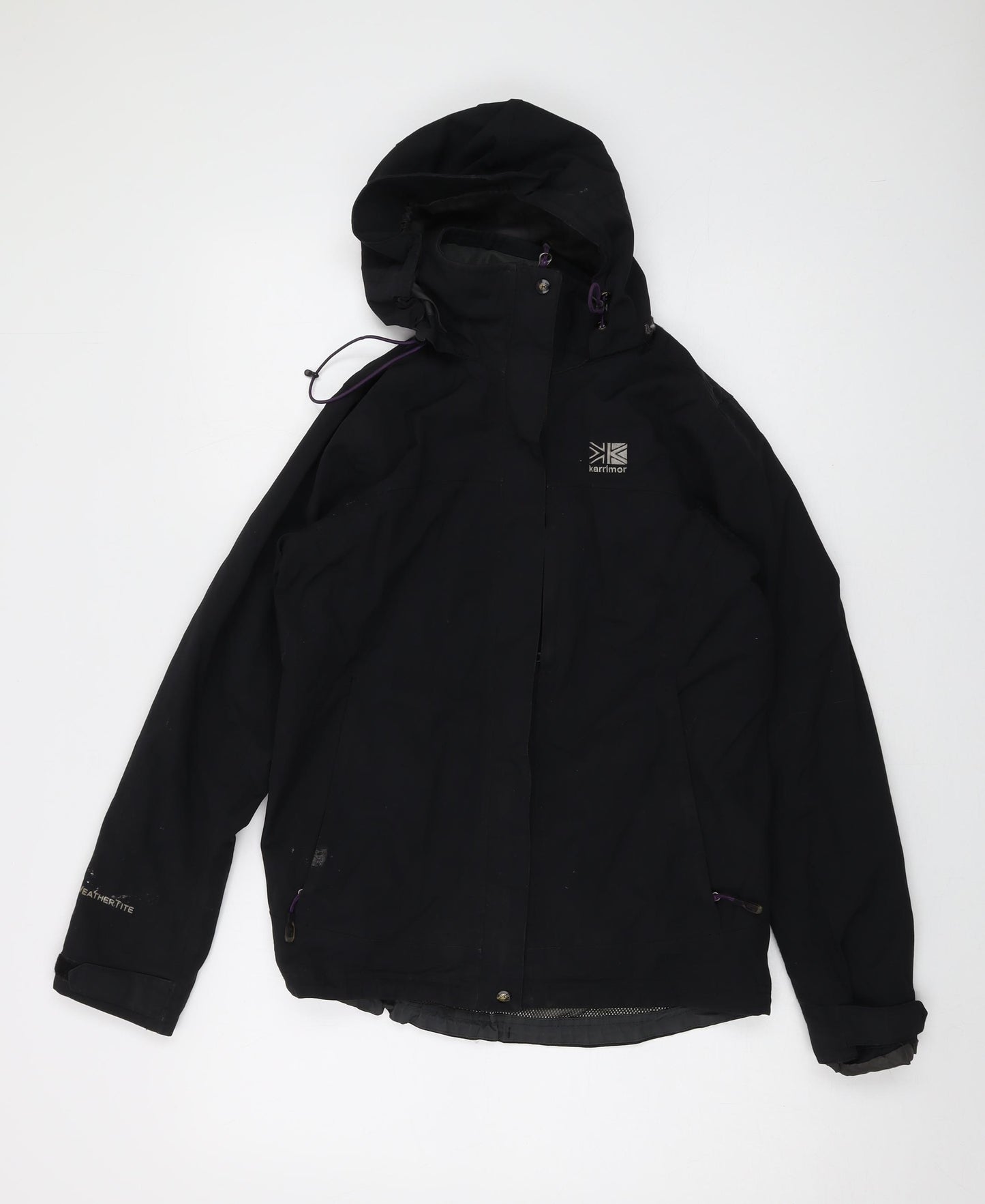 Karrimor Womens Black Jacket Size 8 Zip