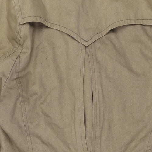 Wolsey Womens Beige Overcoat Coat Size S Button