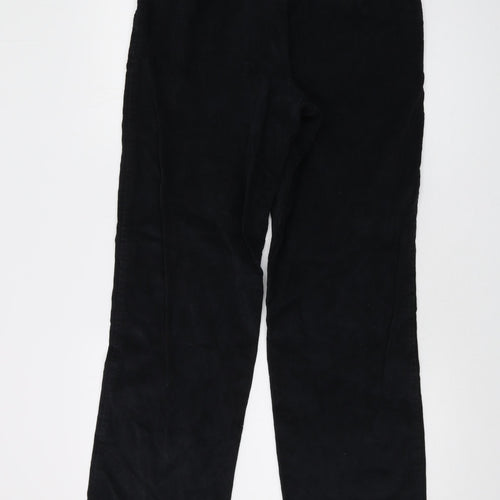 Farah Mens Blue Cotton Trousers Size 34 in L31 in Regular Button