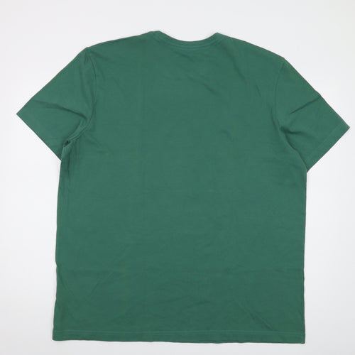 Life is Good Mens Green Cotton T-Shirt Size XL Crew Neck