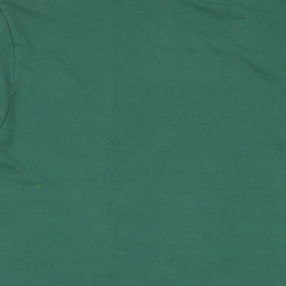 Life is Good Mens Green Cotton T-Shirt Size XL Crew Neck