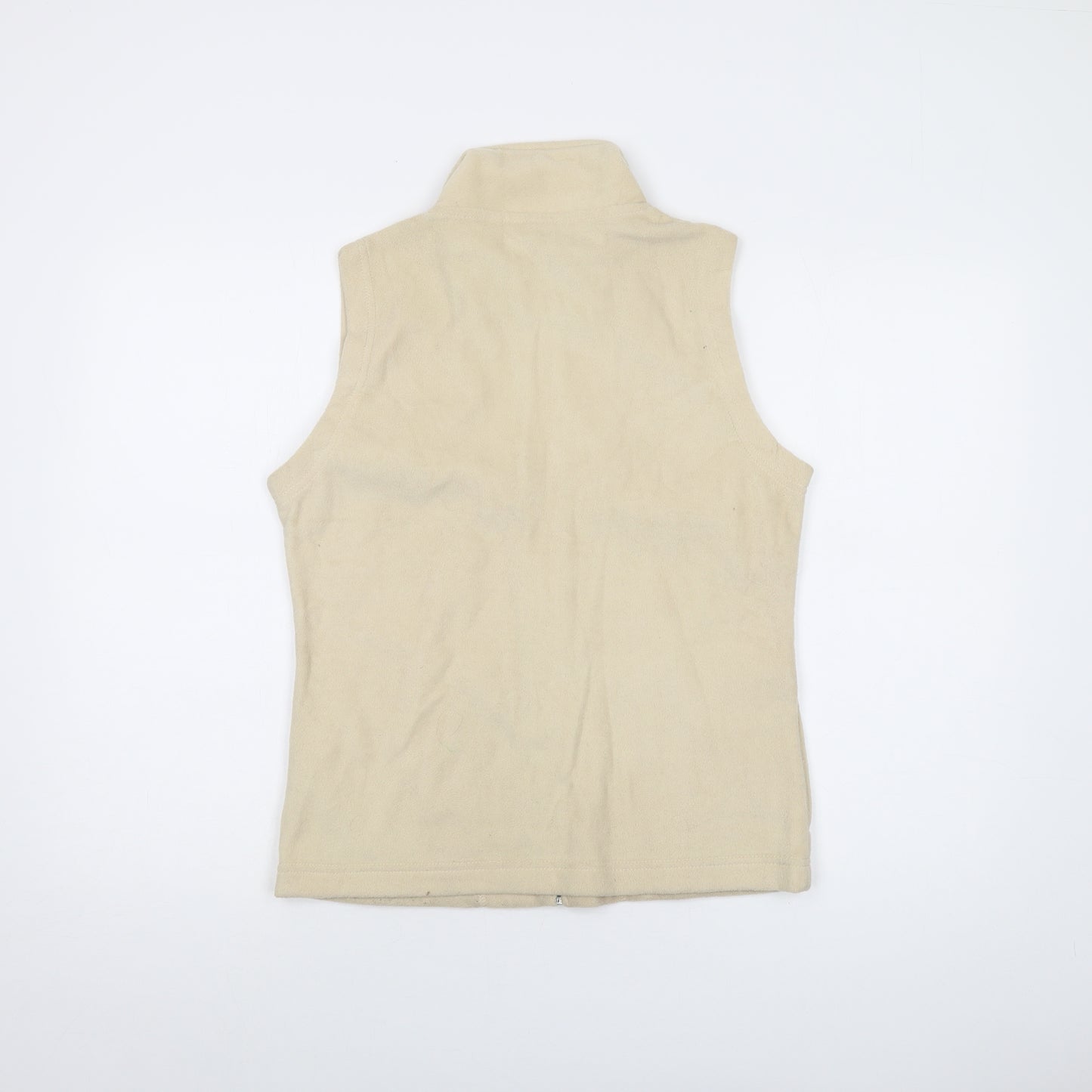 EWM Womens Beige Jacket Waistcoat Size 10 Zip