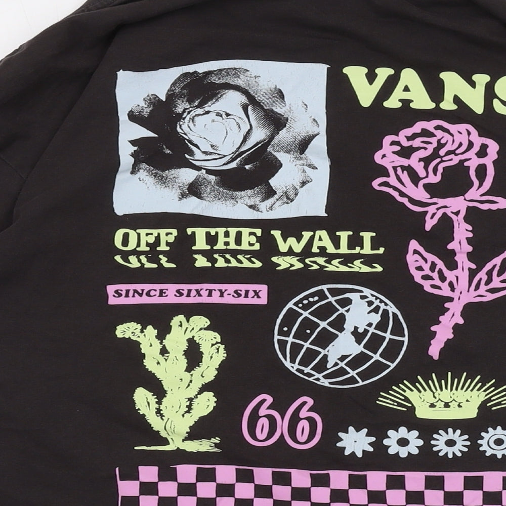 VANS Mens Grey Cotton T-Shirt Size XL Crew Neck