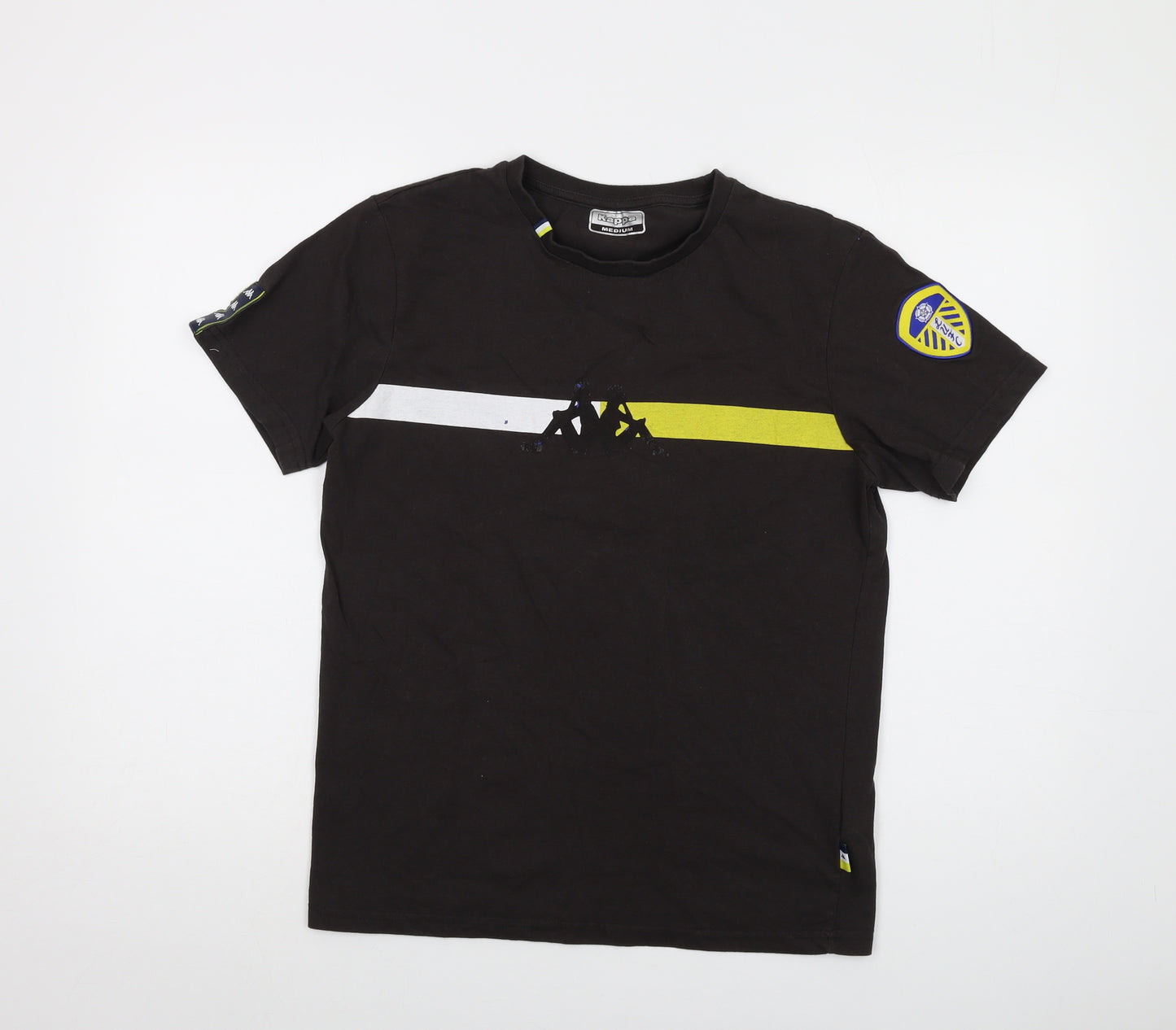 Kappa Mens Brown Cotton T-Shirt Size M Crew Neck