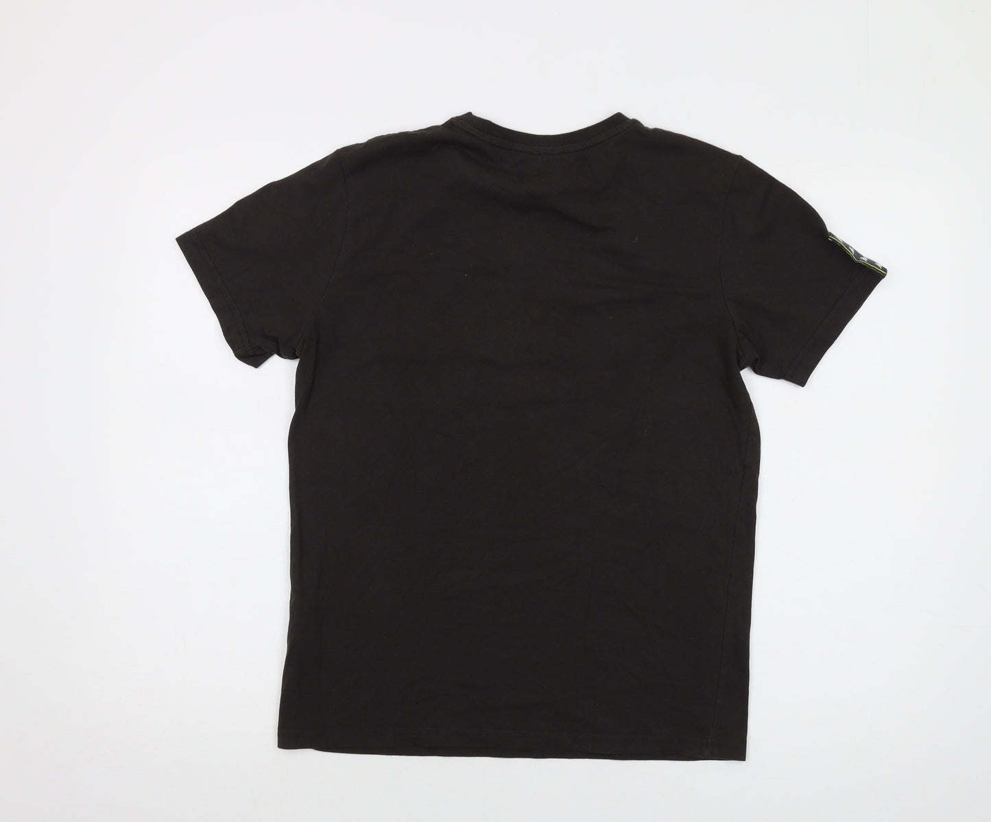 Kappa Mens Brown Cotton T-Shirt Size M Crew Neck