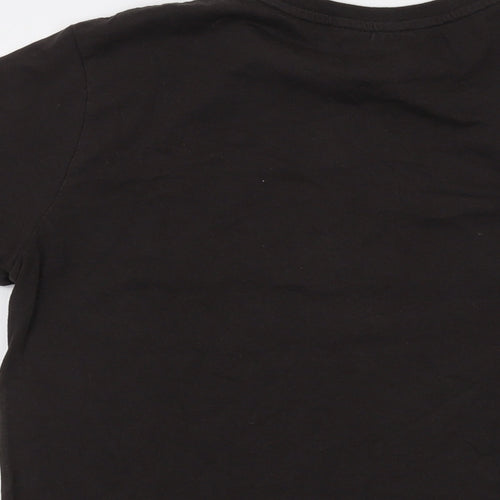 Kappa Mens Brown Cotton T-Shirt Size M Crew Neck