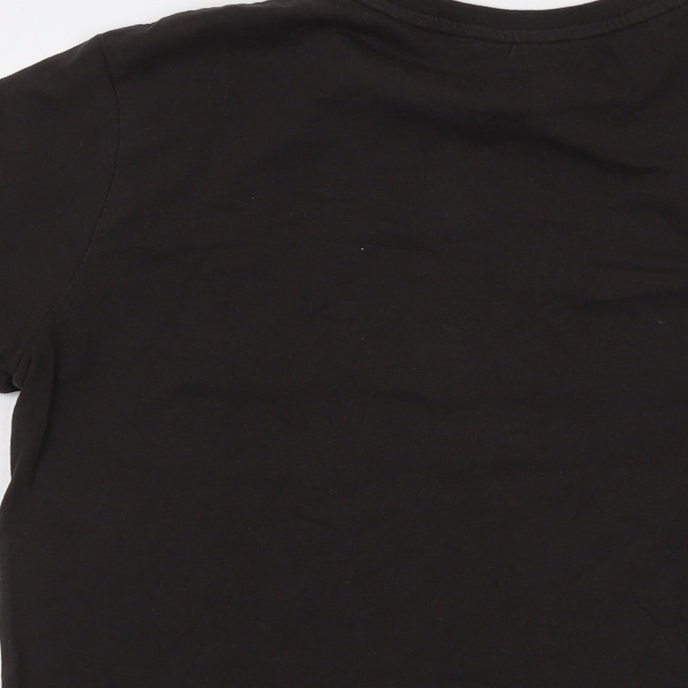 Kappa Mens Brown Cotton T-Shirt Size M Crew Neck