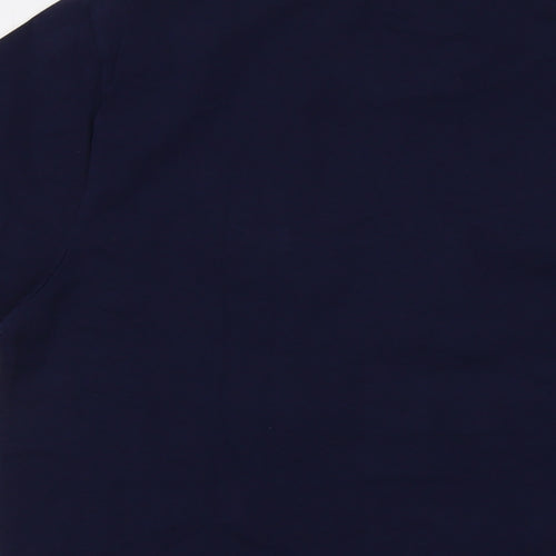 Superdry Mens Blue Cotton T-Shirt Size 2XL Crew Neck