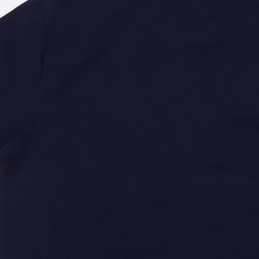 Superdry Mens Blue Cotton T-Shirt Size 2XL Crew Neck