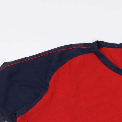 Nike Mens Red Cotton T-Shirt Size XL V-Neck