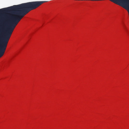 Nike Mens Red Cotton T-Shirt Size XL V-Neck
