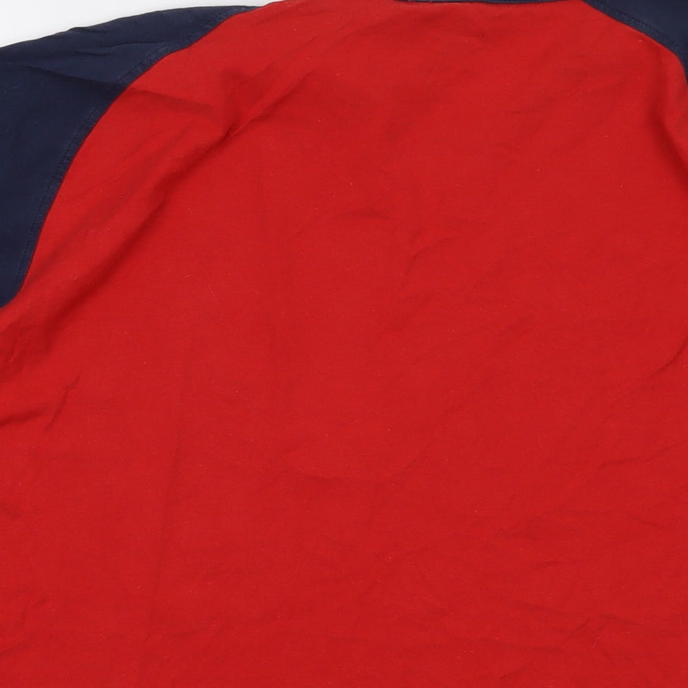 Nike Mens Red Cotton T-Shirt Size XL V-Neck