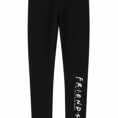Friends Girls Black Cotton Jegging Trousers Size 11 Years Regular Pullover