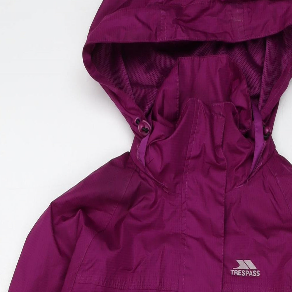 Trespass Womens Purple Jacket Size 2XS Zip
