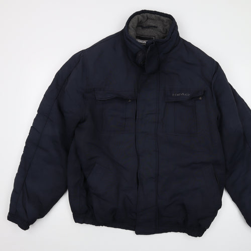 HEAD Mens Blue Jacket Size XL Zip