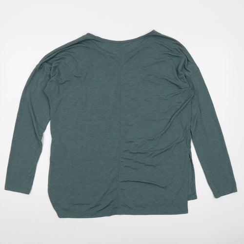Nike Mens Green Viscose T-Shirt Size L Round Neck