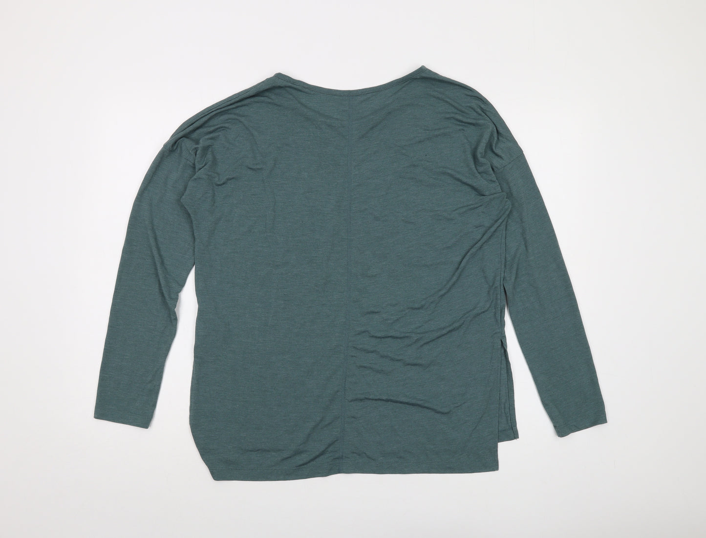 Nike Mens Green Viscose T-Shirt Size L Round Neck