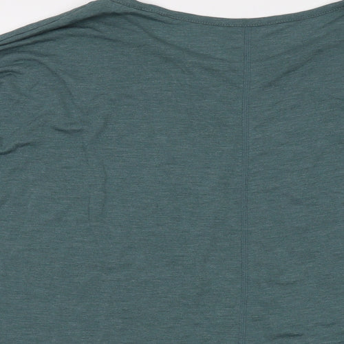 Nike Mens Green Viscose T-Shirt Size L Round Neck