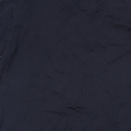 HUGO BOSS Mens Blue Cotton T-Shirt Size M Crew Neck