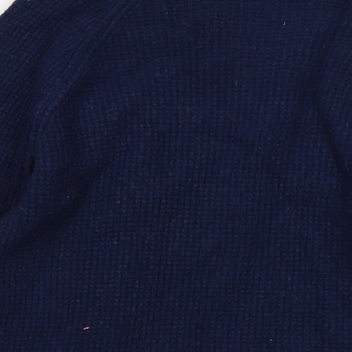 Crew Clothing Womens Blue Crew Neck Wool Pullover Jumper Size M