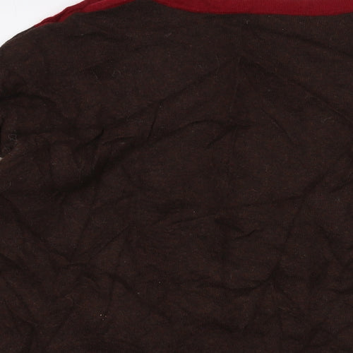 White Stuff Womens Brown Round Neck Viscose Pullover Jumper Size 16