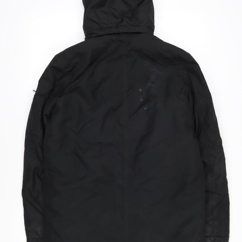 H&M Girls Black Jacket Coat Size 12-13 Years Zip