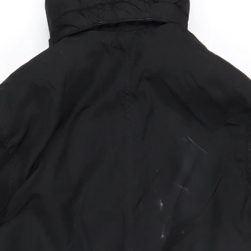 H&M Girls Black Jacket Coat Size 12-13 Years Zip