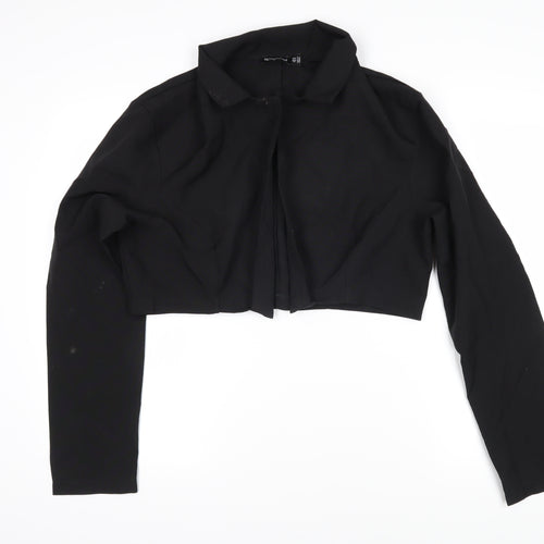 PRETTYLITTLETHING Womens Black Jacket Size 14