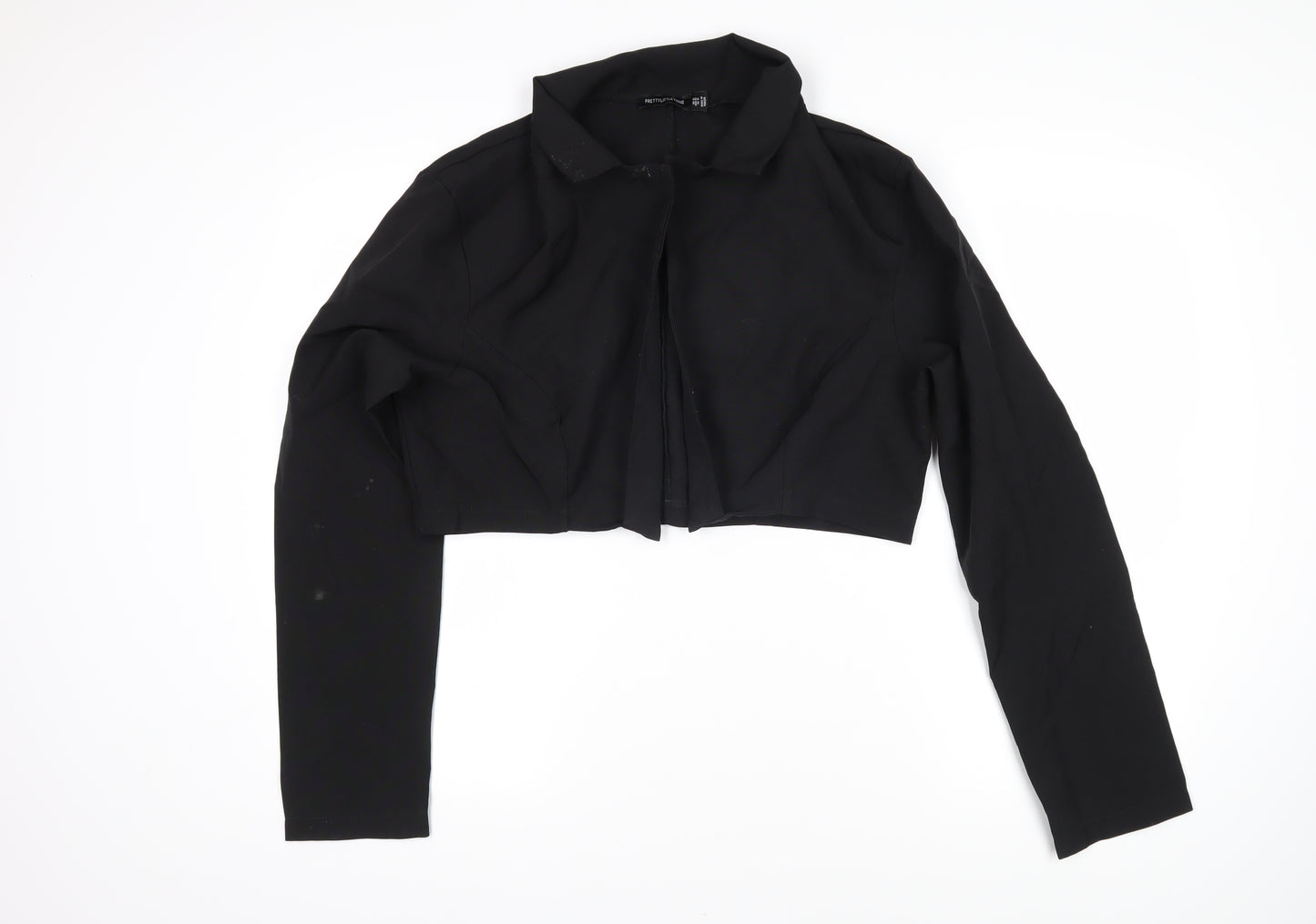 PRETTYLITTLETHING Womens Black Jacket Size 14