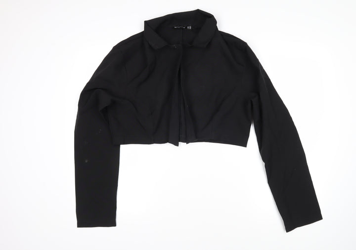 PRETTYLITTLETHING Womens Black Jacket Size 14