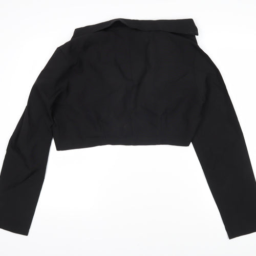 PRETTYLITTLETHING Womens Black Jacket Size 14