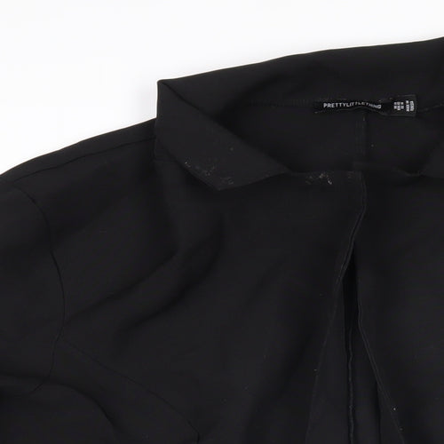 PRETTYLITTLETHING Womens Black Jacket Size 14