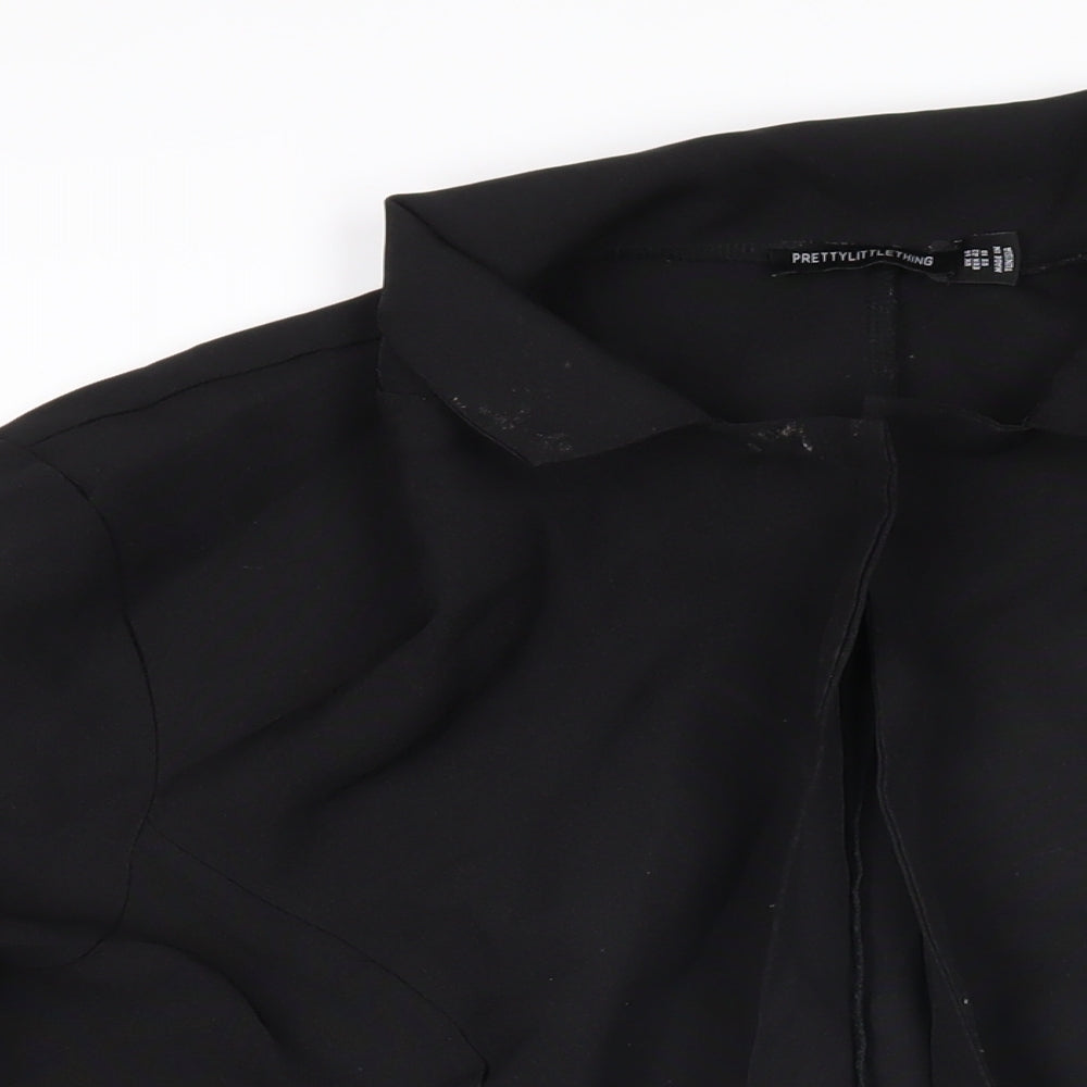 PRETTYLITTLETHING Womens Black Jacket Size 14
