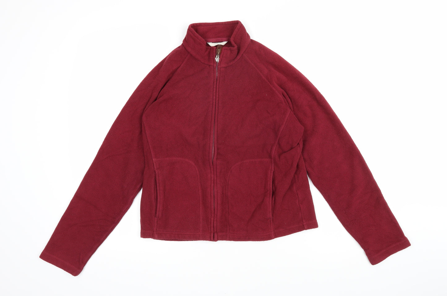 Marks and Spencer Womens Red Jacket Size 12 Zip