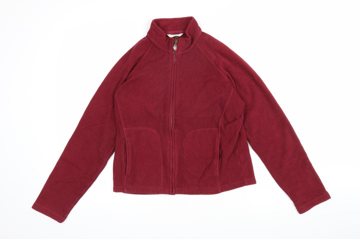 Marks and Spencer Womens Red Jacket Size 12 Zip