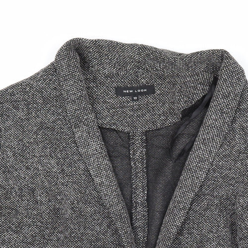 New Look Womens Grey Jacket Blazer Size 12