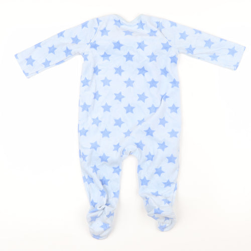 Disney Baby Blue Geometric Polyester Blend Babygrow One-Piece Size 6-9 Months Snap - Stars Tigger