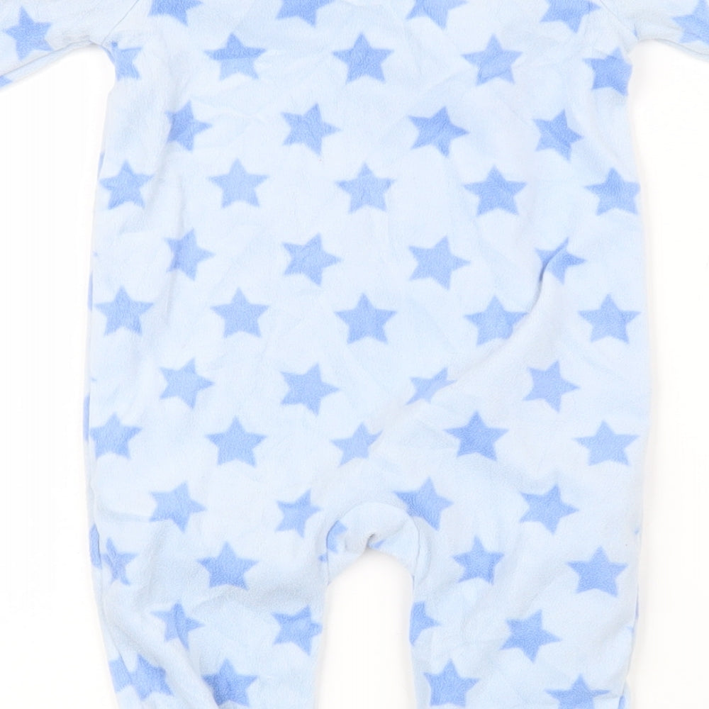 Disney Baby Blue Geometric Polyester Blend Babygrow One-Piece Size 6-9 Months Snap - Stars Tigger