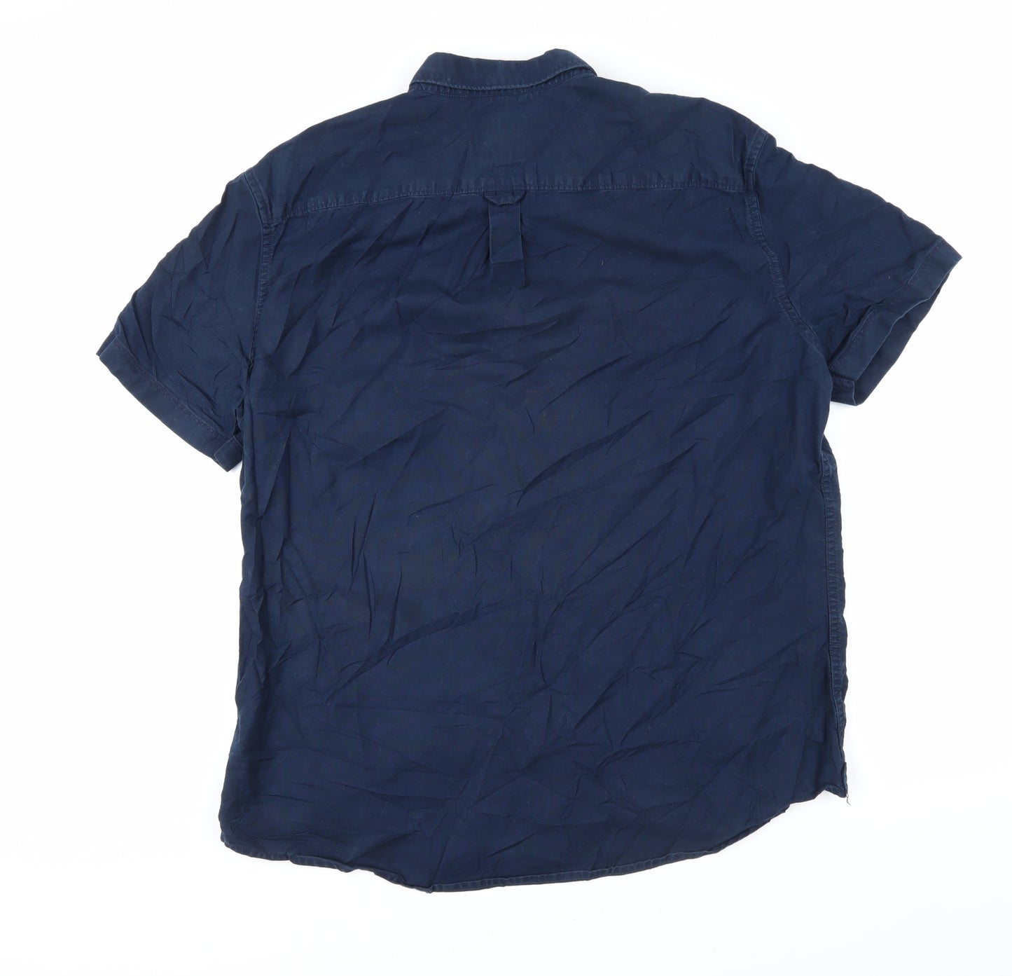 Burton Mens Blue Cotton Button-Up Size XL Collared Button