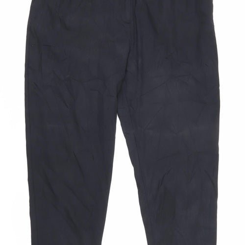 Finery Womens Black Cotton Trousers Size 14 L24 in Regular Zip