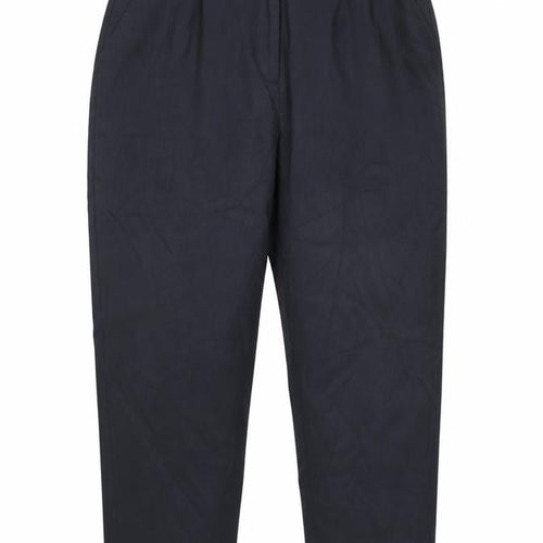 Finery Womens Black Cotton Trousers Size 14 L24 in Regular Zip