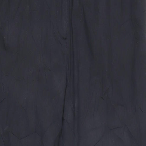 Finery Womens Black Cotton Trousers Size 14 L24 in Regular Zip