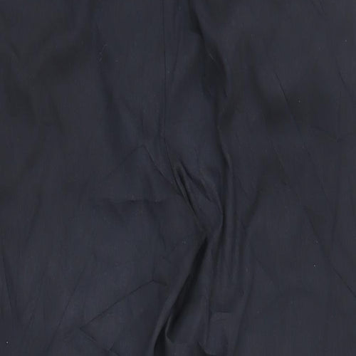 Finery Womens Black Cotton Trousers Size 14 L24 in Regular Zip