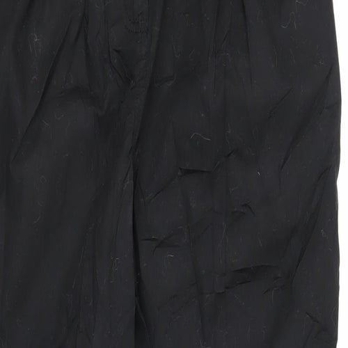 ASOS Womens Black Cotton Trousers Size 8 L25 in Regular Zip