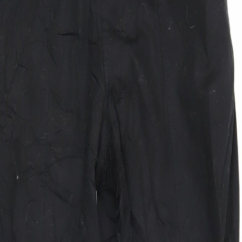 ASOS Womens Black Cotton Trousers Size 8 L25 in Regular Zip