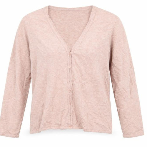 Vera Moda Womens Pink V-Neck Viscose Cardigan Jumper Size L