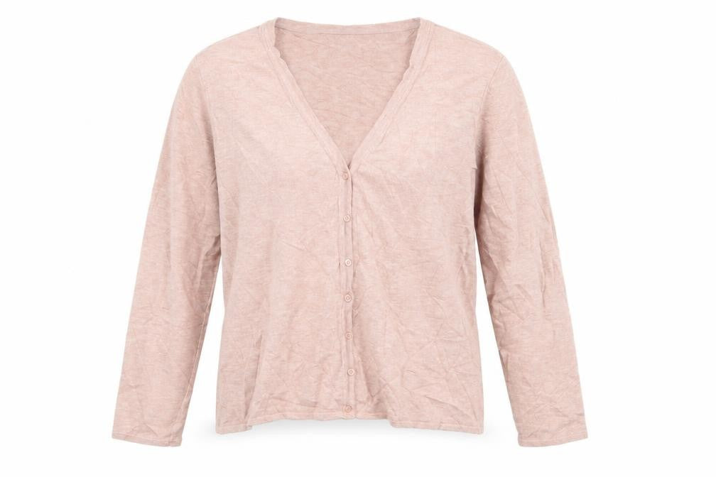 Vera Moda Womens Pink V-Neck Viscose Cardigan Jumper Size L