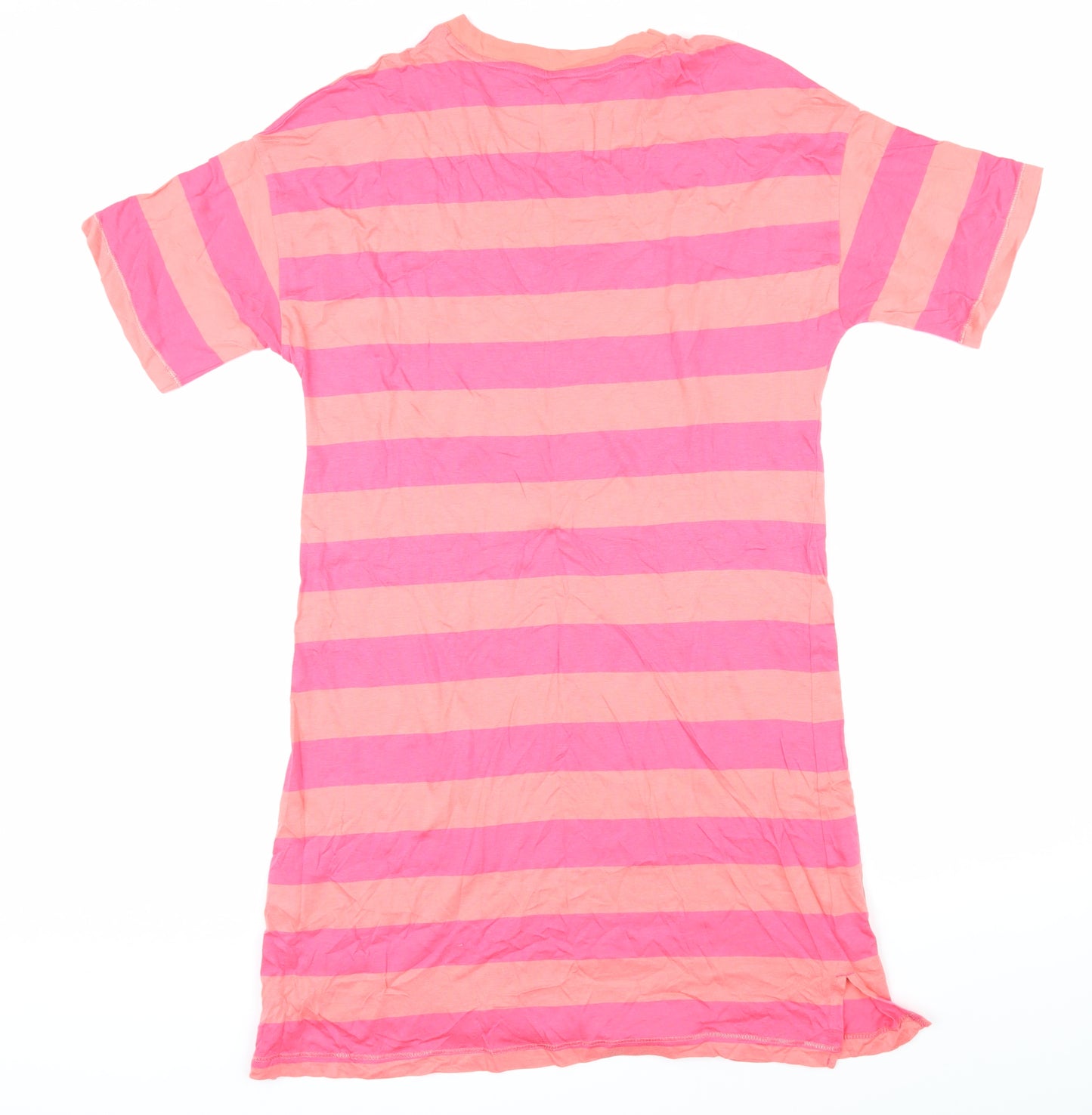 Marks and Spencer Womens Multicoloured Striped Modal Top Nightshirt Size S